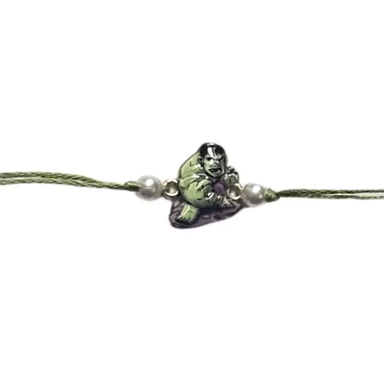 Green Hulk Rakhi for Kids